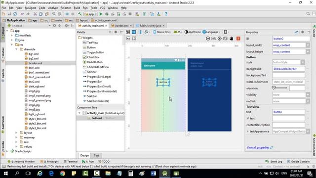 Border With gradient from Colors xml For Color Values Android Studio #363 смотреть онлайн
