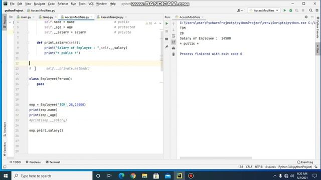Access Modifiers Public, Protected & Private in Python смотреть онлайн