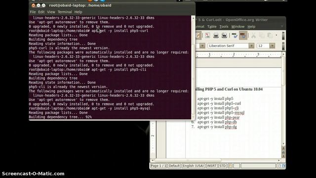 PHP5 & Curl Installation in Ubuntu смотреть онлайн