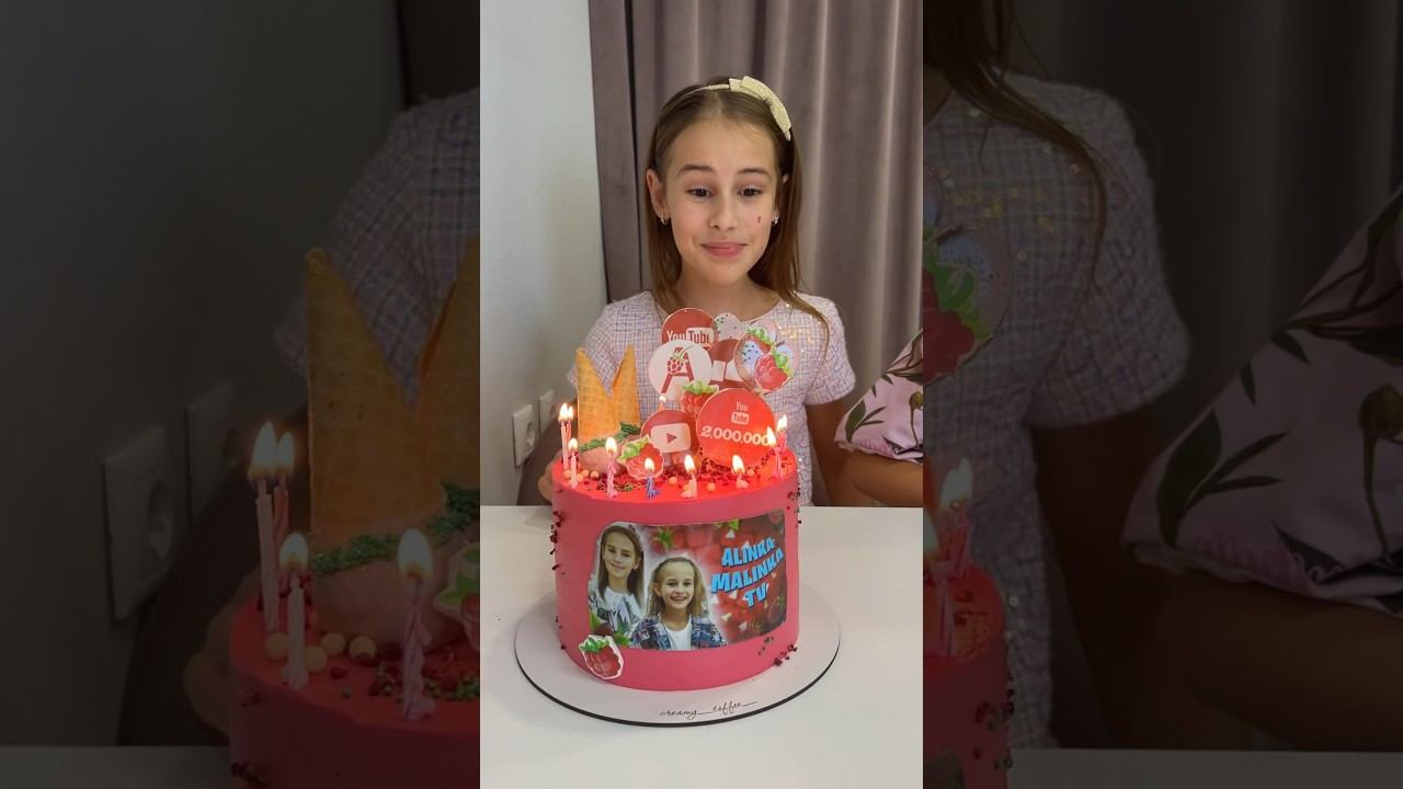 Два миллиона подписчиков на канале @alinkamalinka #shorts смотреть онлайн