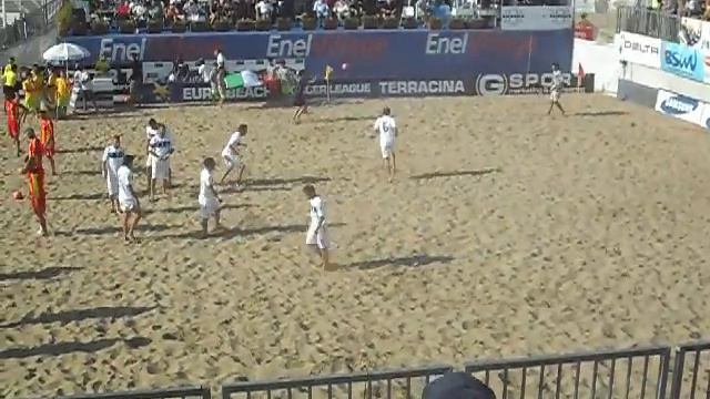 EURO BEACH SOCCER LEAGUE TERRACINA 14//GIUGNO/2013 ENTRATA ITALIA E ALLENAMENTO смотреть онлайн