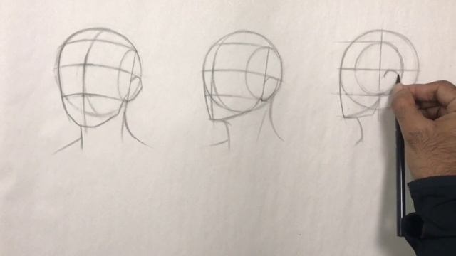 How to Draw Head in different angles using Andrew Loomis method Part 2- TURN ON SUBTITLES смотреть онлайн