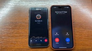 Samsung Galaxy S7 Edge vs iPhone 14 ProMax WhatsApp Outgoing vs Incoming Calls. Android 8 vs iOS 16