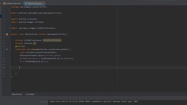 Pull to Refreshing android studio | Swipe to Refreshing android studio смотреть онлайн