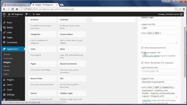 How to Add a Login Form in Your WordPress Sidebar смотреть онлайн