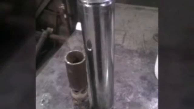 Самодельный глушитель .из нержавеющей трубы.прямоток . смотреть онлайн