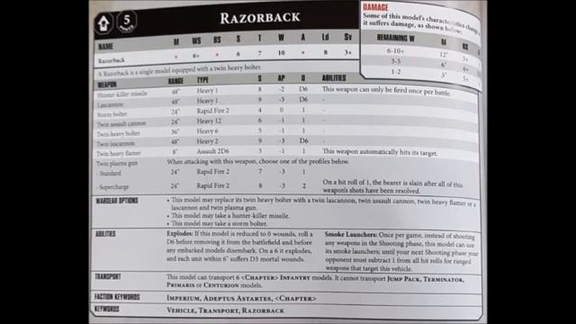 Space Marine Razorback: Rules, Review + Tactics - New Codex Strategy Guide смотреть онлайн