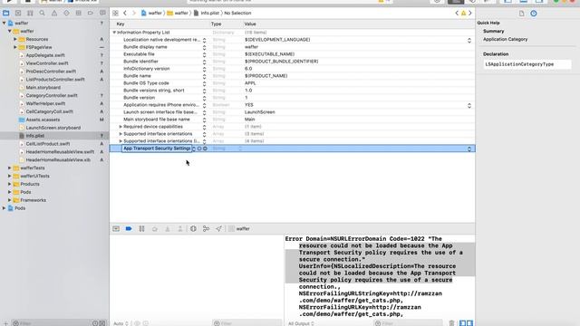 fix App Transport Security policy when requires http смотреть онлайн