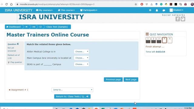 Moodle: Attempting Online Quiz or Test смотреть онлайн