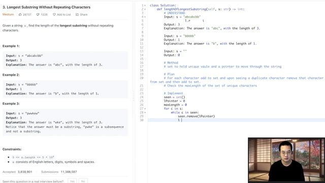UMPIRE Algorithms Longest Substring Without Repeating Characters смотреть онлайн