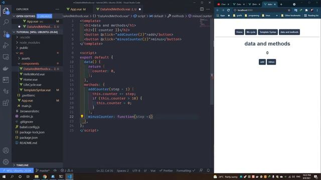 آموزش vue 3 دیتا و متد ها смотреть онлайн