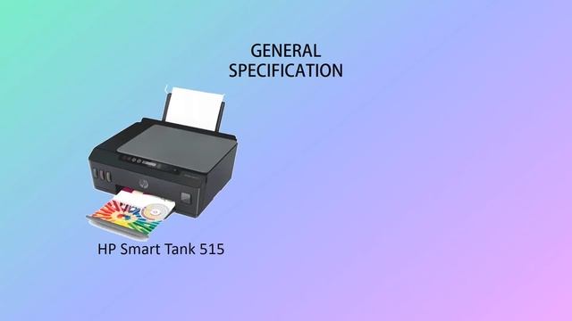 HP Smart Tank 515 Printer Specification | Spesifikasi Printer HP Smart Tank 515