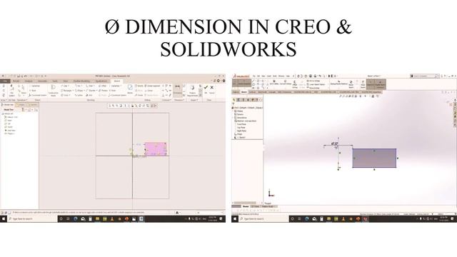 Change Diameter To Radius Dimension In Sketch | Creo & Solidworks | Prince Design Tech смотреть онлайн