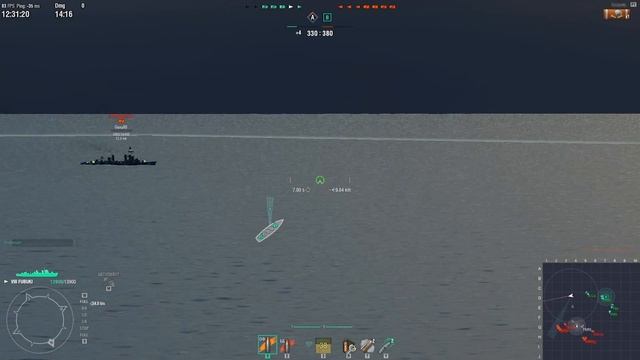 World of Warships #Фубуки, японский эсминец в Ранговых боях смотреть онлайн