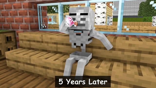 Monster School : Bad Skeleton Boy, Don't Do That - Sad Story - Minecraft Animation смотреть онлайн