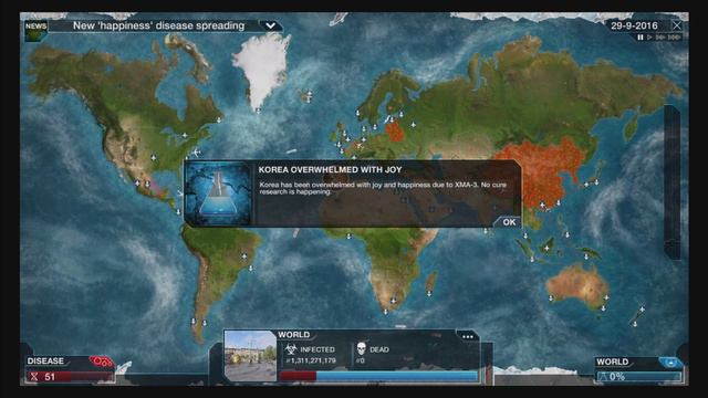 العب لعبة plague inc #2 مرض السعادة смотреть онлайн