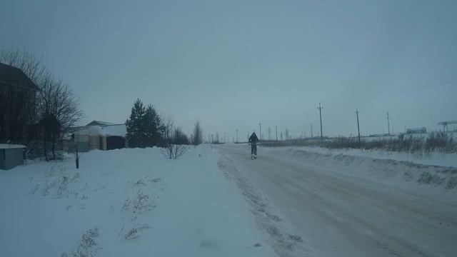 Покатушки на снегокате по мокрому снегу смотреть онлайн