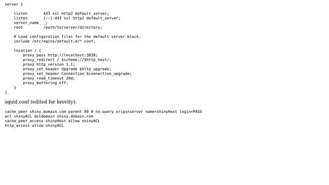 DevOps & SysAdmins: How to combine squid reverse proxy with nginx proxy for shiny-server? смотреть онлайн