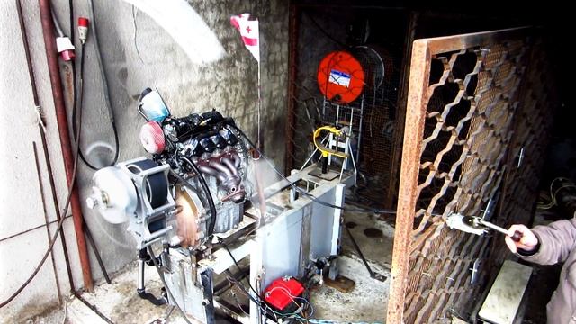 ВИШ с ременным редуктором и РУД для аэролодок (двигатель Honda L15) смотреть онлайн