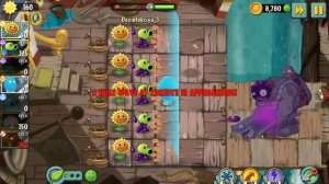 Липкий Горохострел начинает обстрел. РАСТЕНИЯ против ЗОМБИ 2 или PLANTS vs ZOMBIES 2. Серия 186