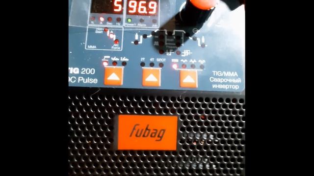 Fubag Intig 200 AC/DC Pulse первое включение. смотреть онлайн