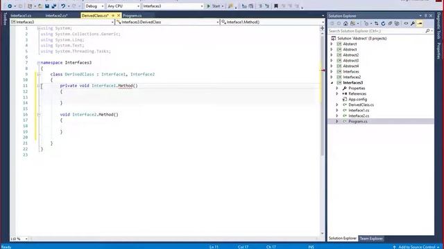 C# 4 - Абстрактные классы. Интерфейсы. смотреть онлайн