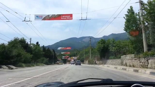 Дорога Симферополь Ялта. 22.05Участок Алушта Ялта. смотреть онлайн