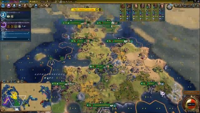 Все против всех! Серия №4: "Что делать монголу?" Sid Meier's Civilization VI: Gathering Storm смотреть онлайн