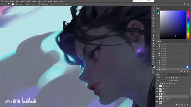 Digital Painting Illustration Process - ZWY