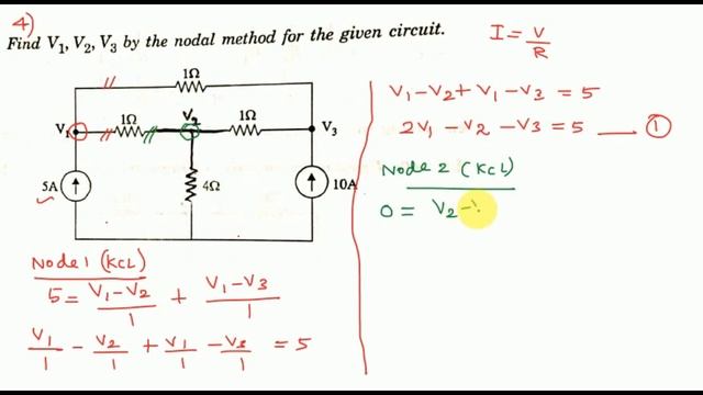Nodal Analysis in Tamil | circuit analysis in tamil | Problem 4 смотреть онлайн