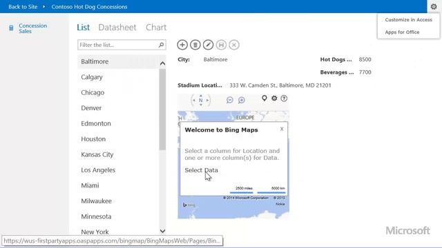 Map your data in Access apps and Power BI for Office 365 смотреть онлайн