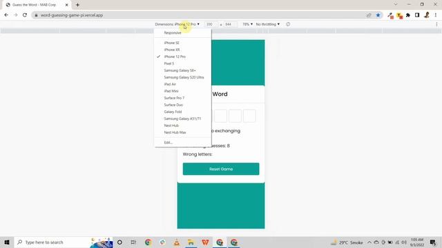 Word Guessing Game смотреть онлайн