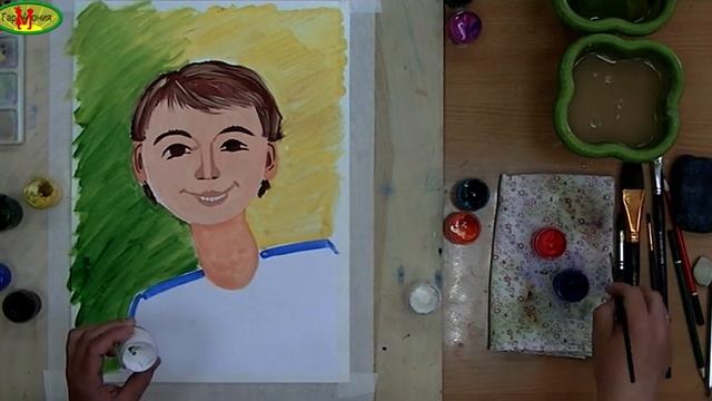 Мастер-класс по рисованию «Автопортрет» — «Отдыхаем на отлично!» смотреть онлайн