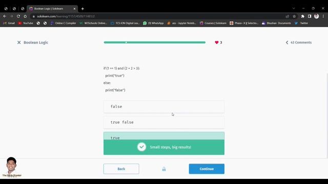 Sololearn Python For Beginner Full Course With Answer Free Certification Python Answers Sololearn смотреть онлайн