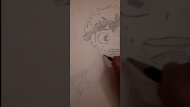 Izuku Midoriya Drawing Timelapse My Hero Acadmia смотреть онлайн