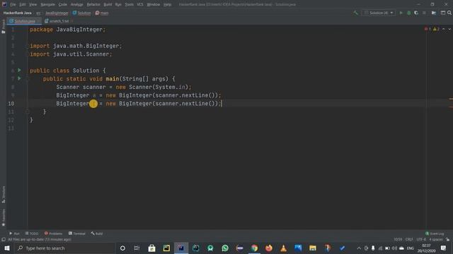 JAVA BIGINTEGER | HACKERRANK SOLUTION | JAVA BIGINTERGER CLASS EXPLANATION смотреть онлайн