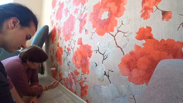 #95 КАК мы перекрашиваем обои смотреть онлайн