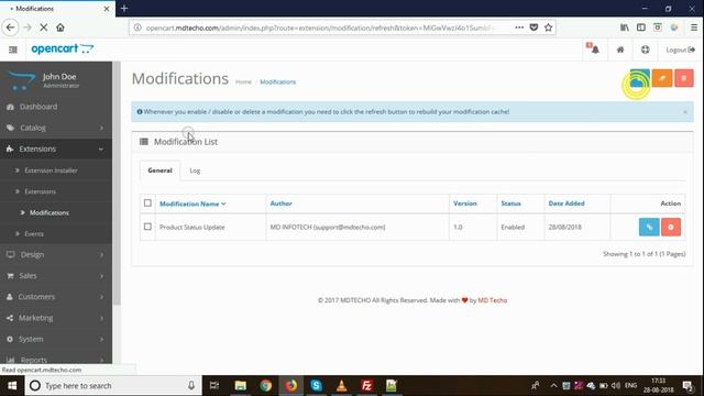 Admin Product Status Update Opencart Demo by MD Techo смотреть онлайн