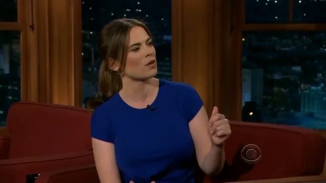 Hayley Atwell's Obsession Over Chris Evans' Pecs.