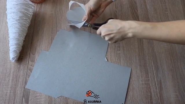 Подарок на Новый год своими руками. Декоративная елка из ниток. DIY CHRISTMAS DECOR. ? смотреть онлайн