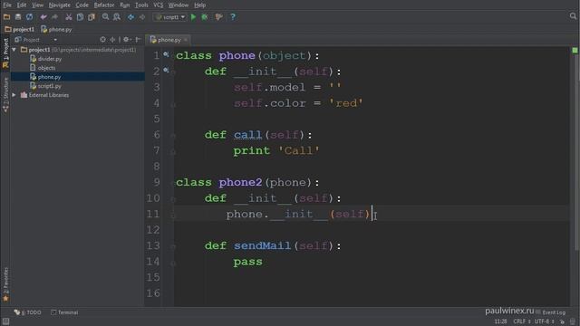 07 Python Intermediate Принципы ООП Наследование смотреть онлайн