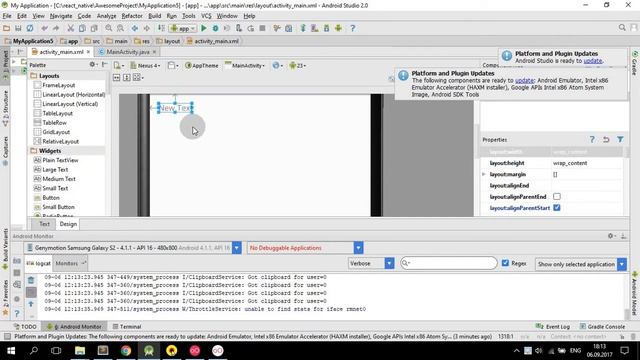 Set text To TextView Android Studio смотреть онлайн