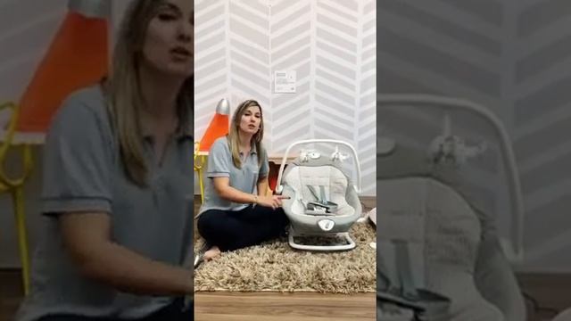 Cadeira de descanso vibratória com movimentos e sons para seu bebê смотреть онлайн