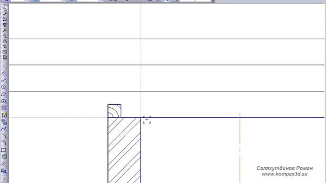 КОМПАС-3D. Урок. Создаем строительный чертеж смотреть онлайн