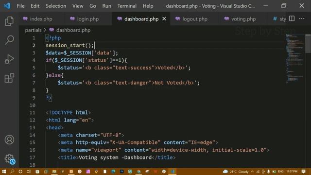 Voting System using PHP and MySQL || Logout Logic || Tutorial-11 смотреть онлайн