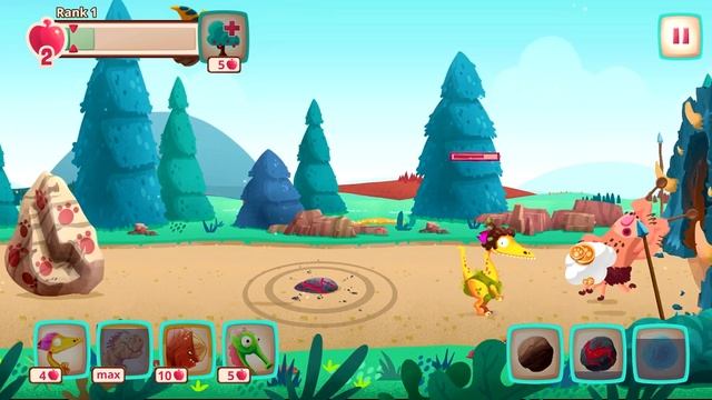 Dino Bash - Dinosaurs v Cavemen Tower Defense Wars Android Gameplay #1 смотреть онлайн