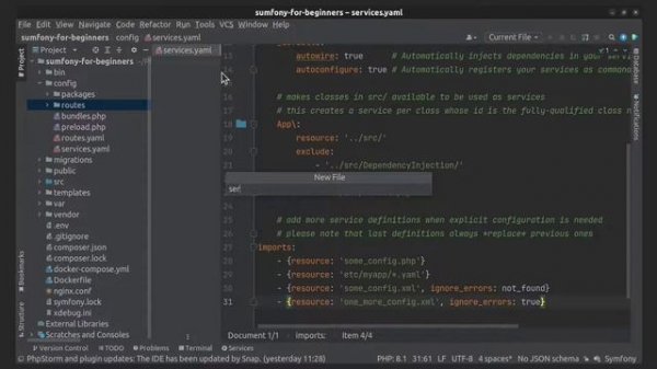 Symfony 6 - How to import configuration files in YAML, PHP and XML formats?
