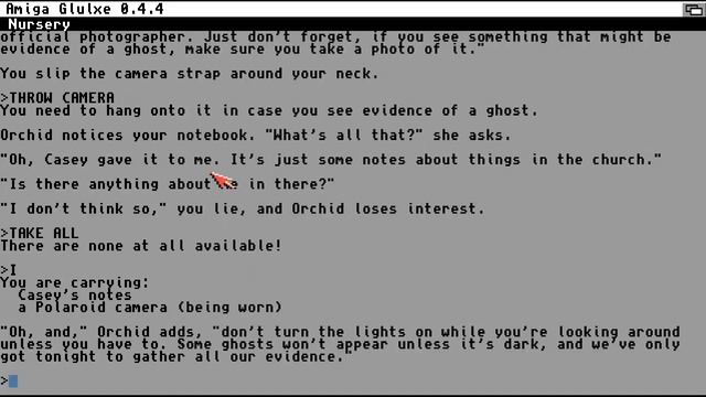 AMIGA ROBIN & ORCHID ITS GLULX TEXT ADVENTURE GLULXE INTERPRETER By Andrew Plotkin смотреть онлайн