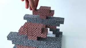 Fantasy Tower Minecraft DIY / Magnetic Wooden Craft Minecraft / Конструктор на магните Майнкрафт