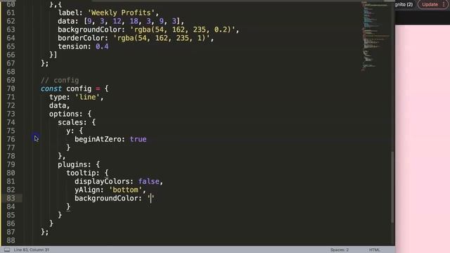 How to Color the Tooltip Based on the Line Color in Chart.js смотреть онлайн